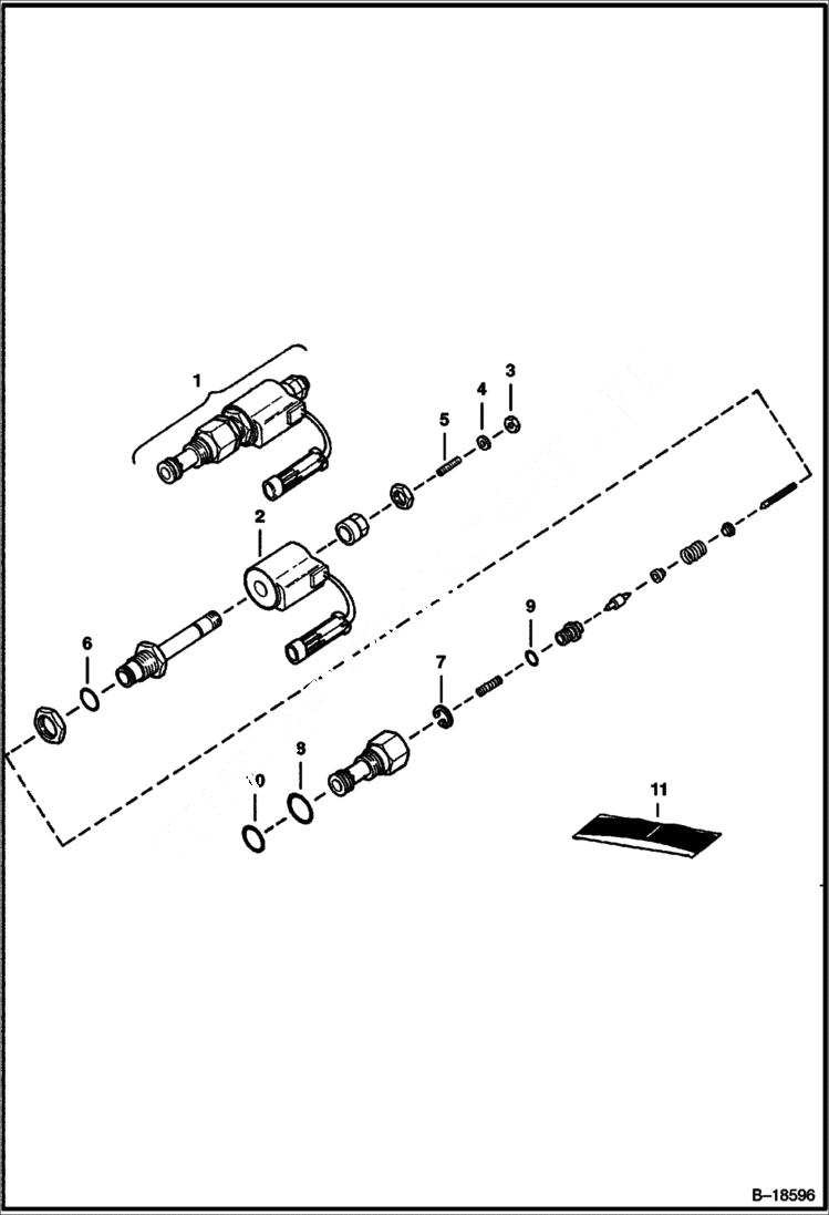 Схема запчастей Bobcat 800s - HIGH HORSEPOWER HYDRAULICS (Main Relief Valve) ACCESSORIES & OPTIONS