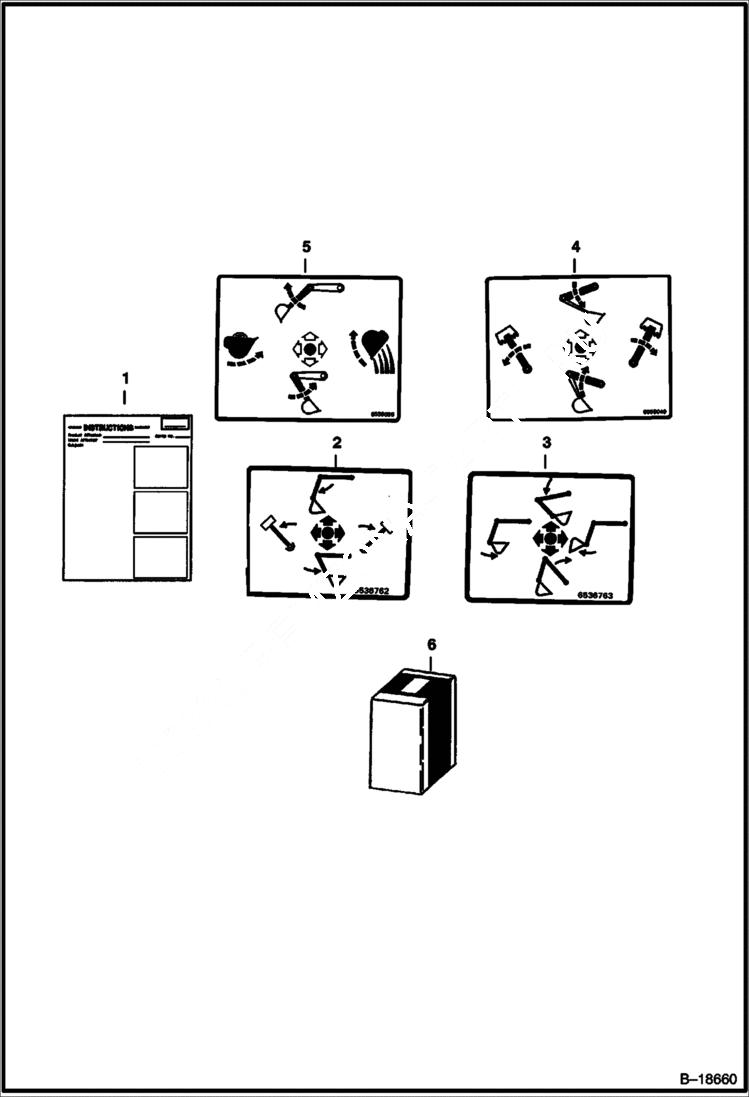 Схема запчастей Bobcat 231 - I.S.O. TO U.S. CONTROLS (U.S. To I.S.O. Controls) ACCESSORIES & OPTIONS