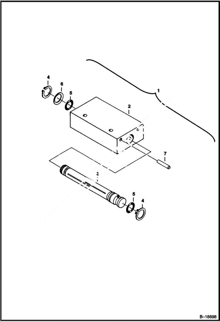 Схема запчастей Bobcat 231 - 2 SPEED VALVE HYDRAULIC SYSTEM