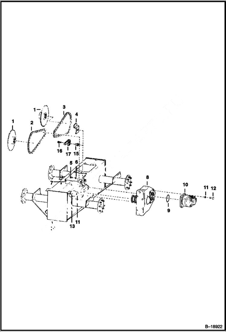 Схема запчастей Bobcat 700s - DRIVE TRAIN DRIVE TRAIN