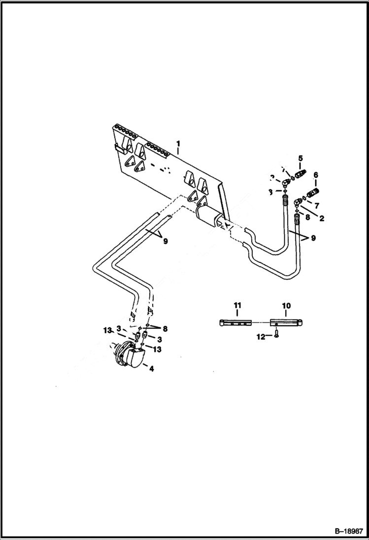 Схема запчастей Bobcat SOIL CONDITIONER - HYDRAULICS (72 651300101 - 01555) Loader