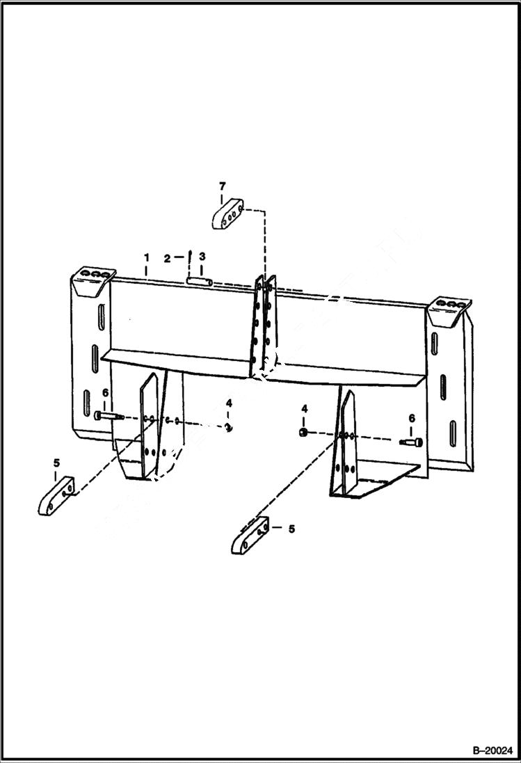 Схема запчастей Bobcat 3 POINT HITCH - 3 POINT HITCH (Category I) Loader