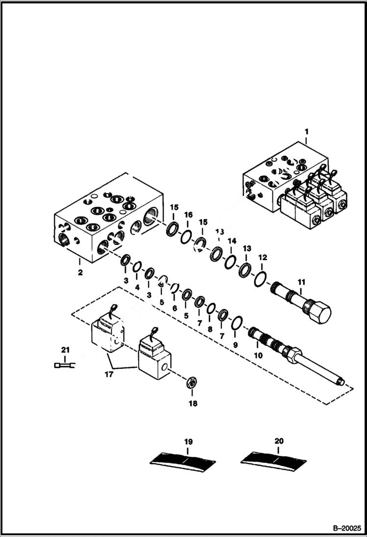 Схема запчастей Bobcat 3 POINT HITCH - 3 POINT HITCH (Hydraulic Circuitry) (H702 6650) Loader