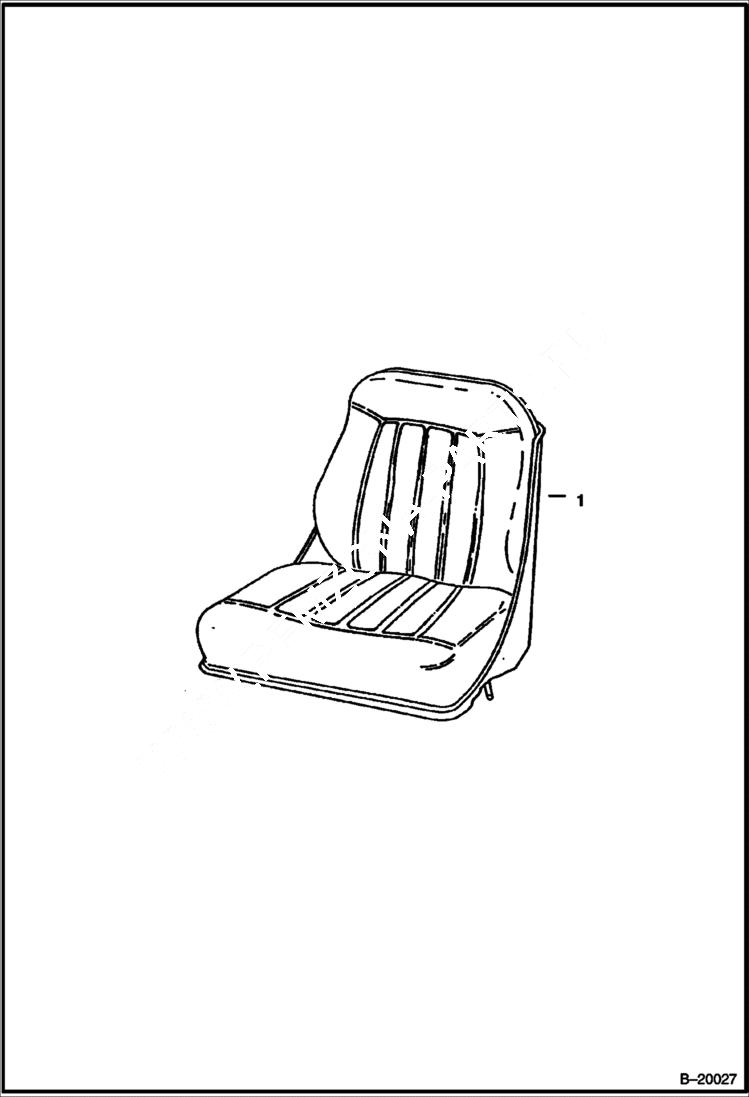 Схема запчастей Bobcat 700s - SEAT (Michigan) MAIN FRAME