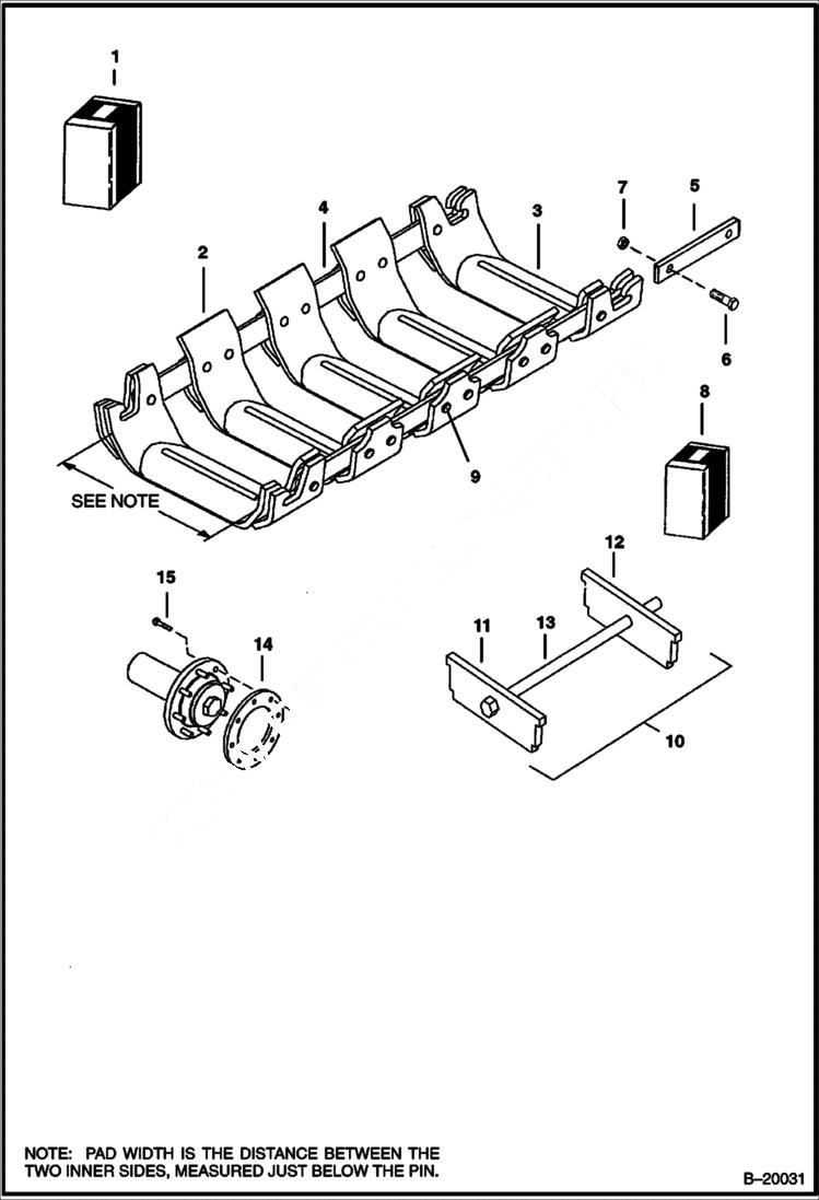 Схема запчастей Bobcat TRACKS - TRACKS (L Series) (444/500 Series Loaders) Loader