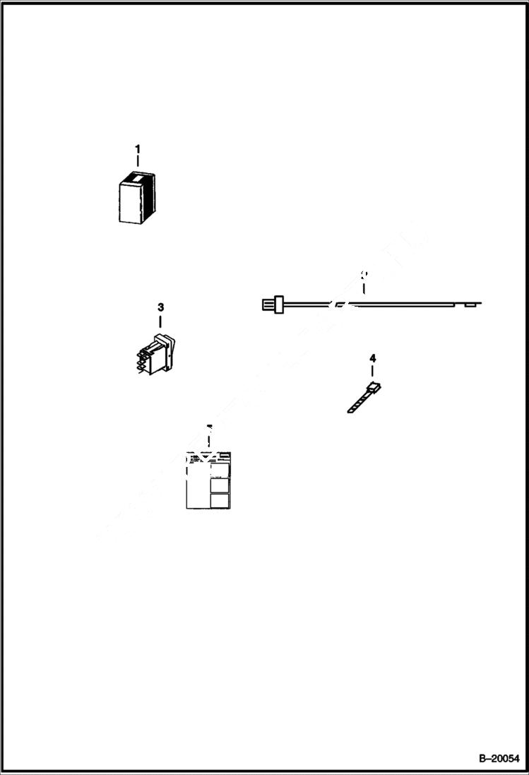 Схема запчастей Bobcat STUMP GRINDER - STUMP GRINDER (Harness Kit for F Series) (SG60 2330) Loader