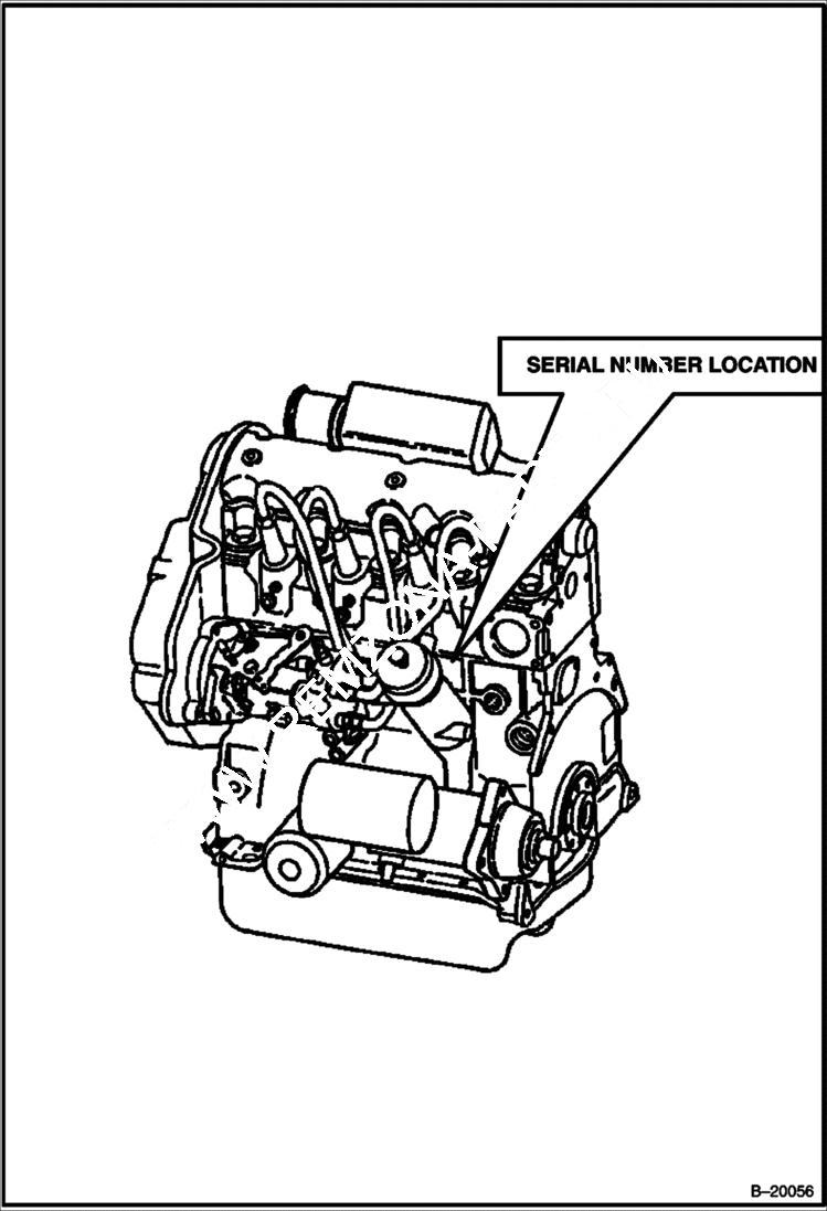 Схема запчастей Bobcat 600s - ENGINE (Peugeot XUD9) POWER UNIT