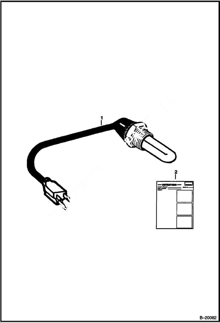 Схема запчастей Bobcat 600s - BLOCK HEATER (400 Watt. 120V) ACCESSORIES & OPTIONS