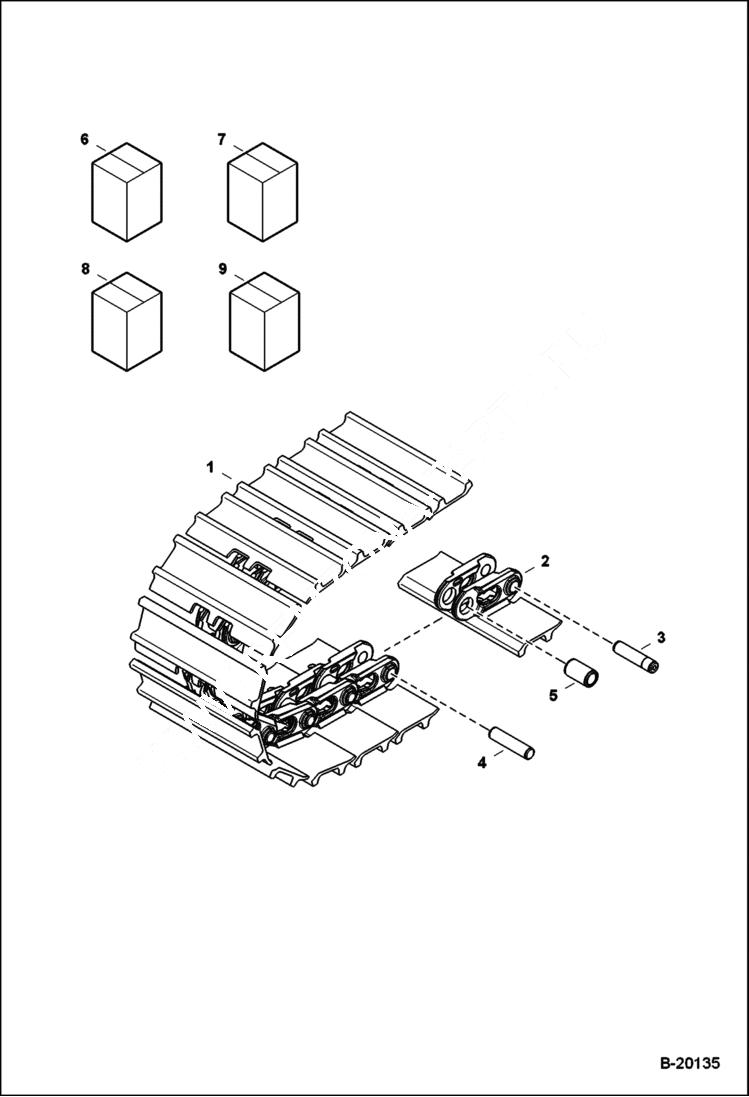 Схема запчастей Bobcat 325 - TRACKS (Steel) ACCESSORIES & OPTIONS