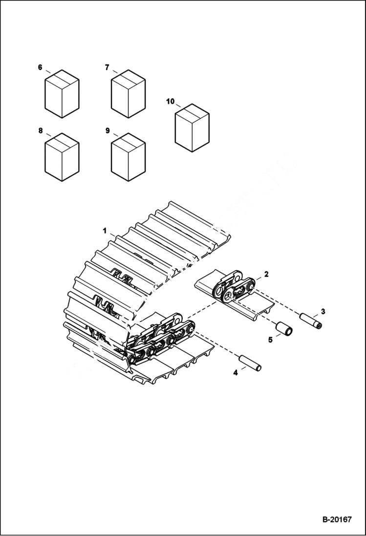 Схема запчастей Bobcat 325 - TRACKS (Steel) ACCESSORIES & OPTIONS