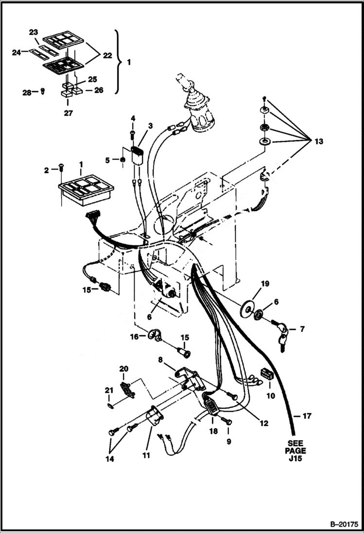 Схема запчастей Bobcat 325 - ELECTRICAL SYSTEM ELECTRICAL SYSTEM