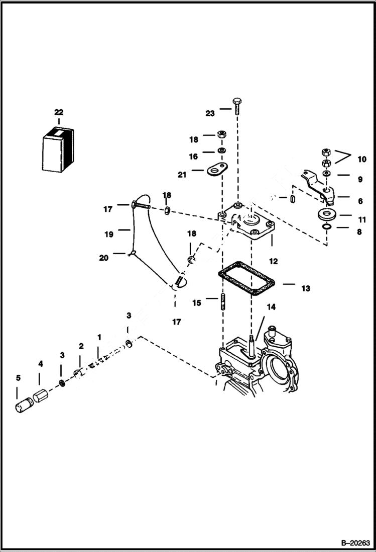 Схема запчастей Bobcat 700s - SPEED CONTROL PLATE POWER UNIT