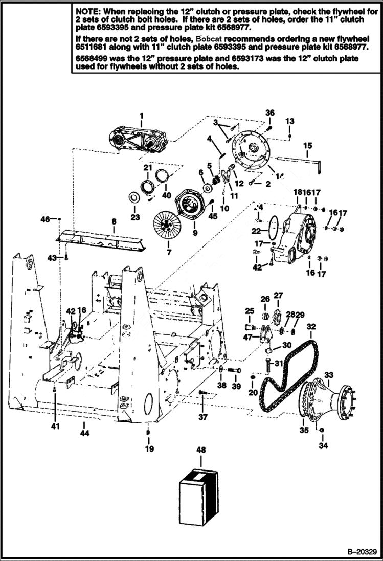 Схема запчастей Bobcat 900s - DRIVE TRAIN DRIVE TRAIN