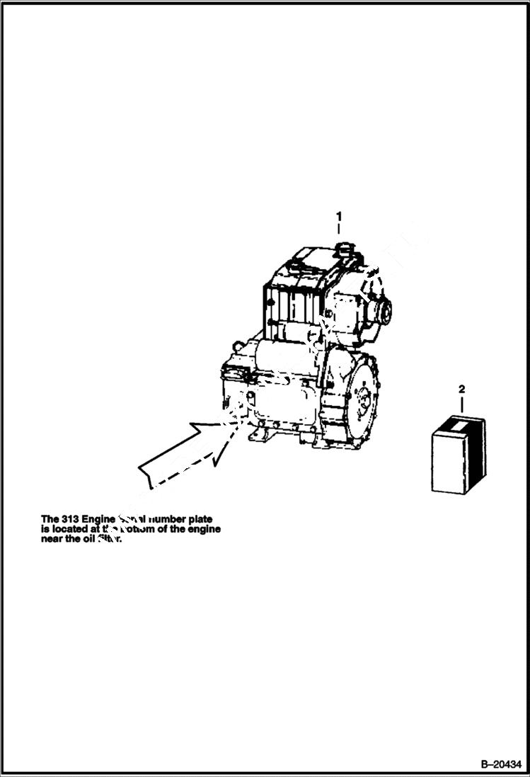 Схема запчастей Bobcat 300s - ENGINE POWER UNIT