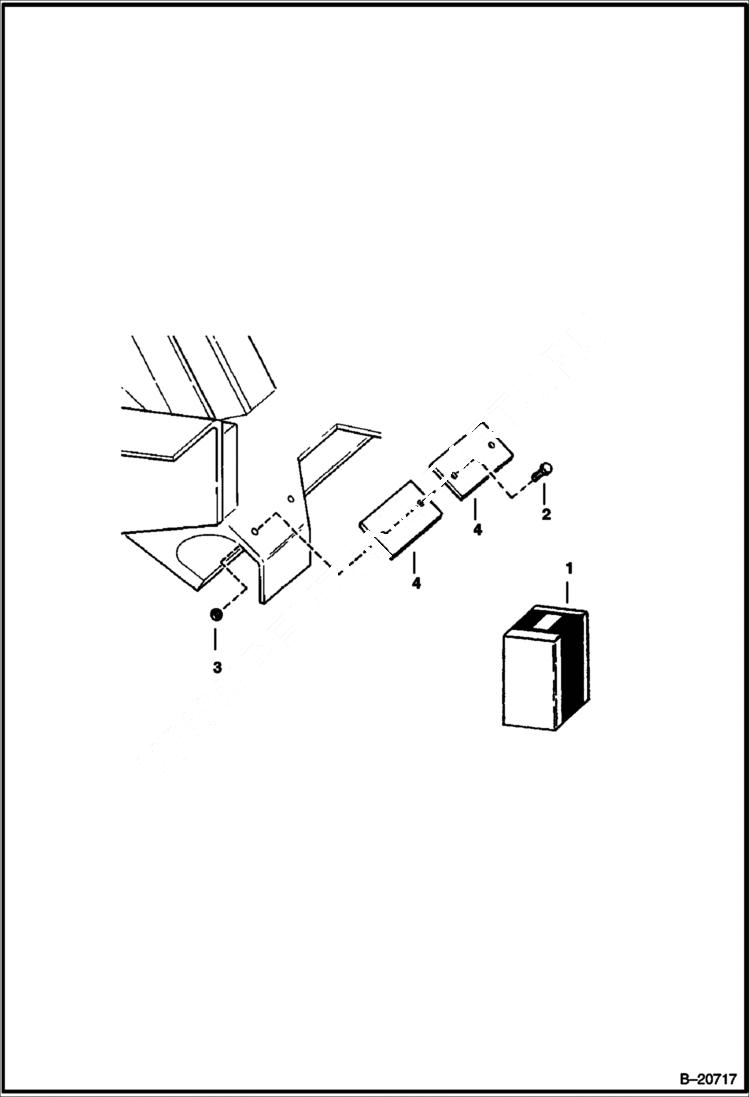 Схема запчастей Bobcat Articulated Loaders - LIFT ARM PADS KIT ACCESSORIES & OPTIONS