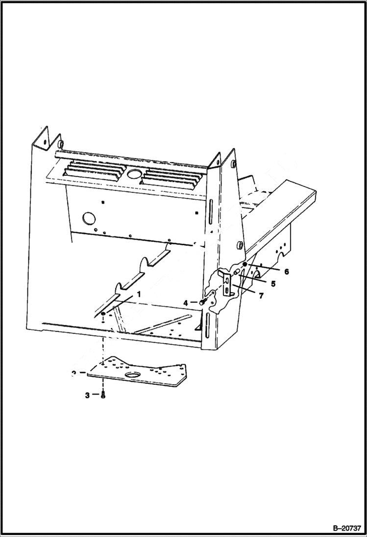 Схема запчастей Bobcat 600s - HITCH (For European Export Kit) ACCESSORIES & OPTIONS