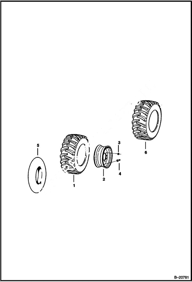 Схема запчастей Bobcat Articulated Loaders - TIRES & RIMS ACCESSORIES & OPTIONS