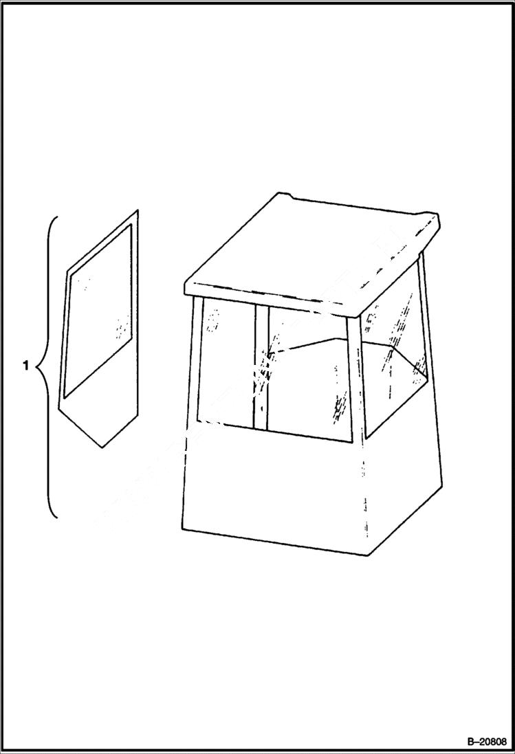 Схема запчастей Bobcat Articulated Loaders - CAB ENCLOSURE (Canvas) ACCESSORIES & OPTIONS