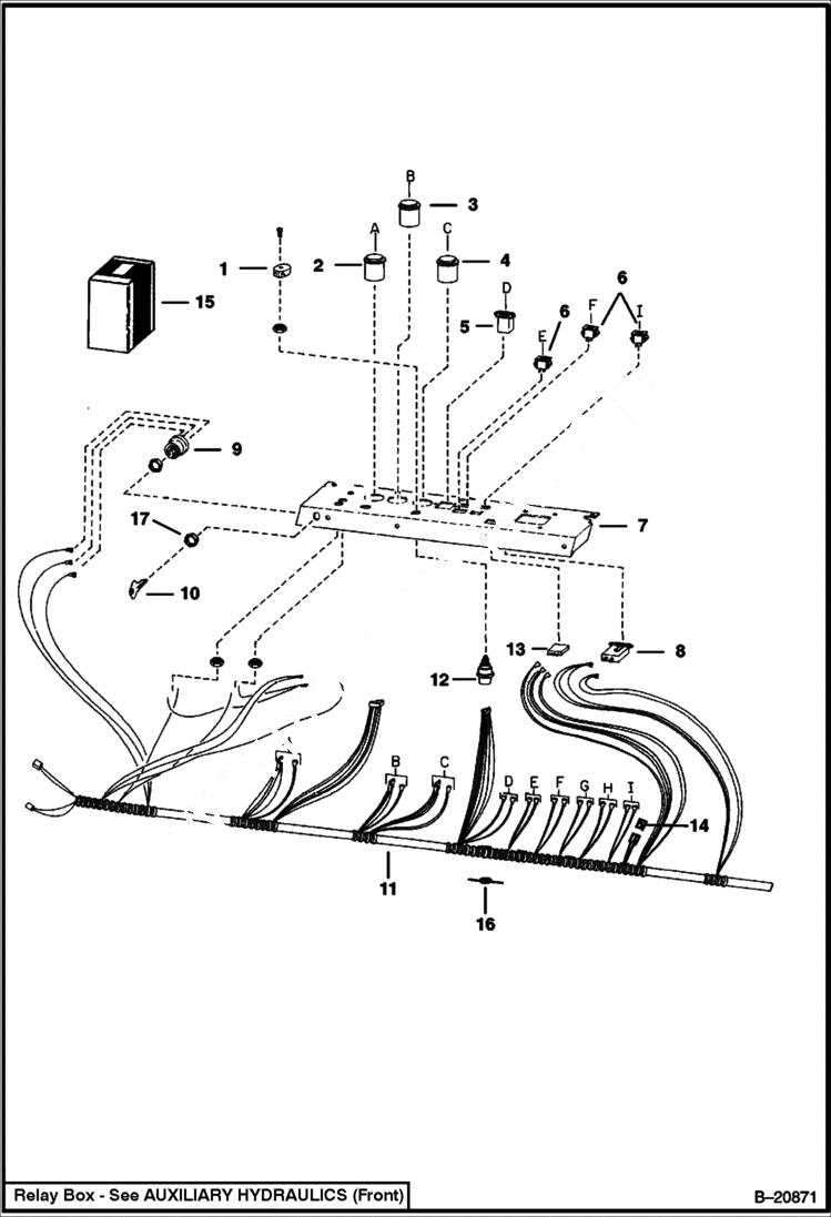 Схема запчастей Bobcat Articulated Loaders - INSTRUMENT PANEL ELECTRICAL SYSTEM