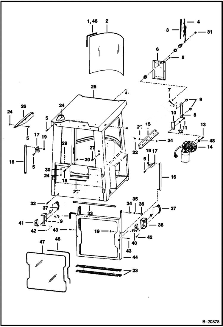 Схема запчастей Bobcat Articulated Loaders - DELUXE CAB ACCESSORIES & OPTIONS