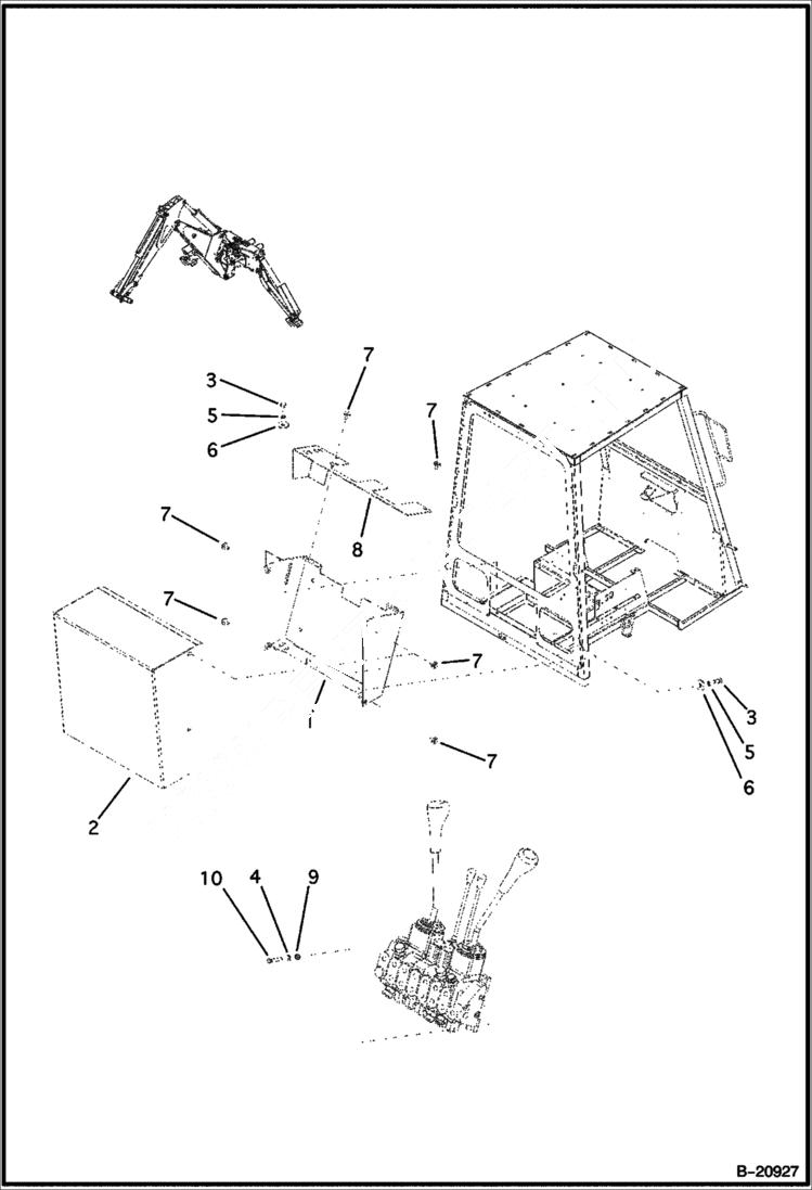 Схема запчастей Bobcat BL275 - CANOPY CAB