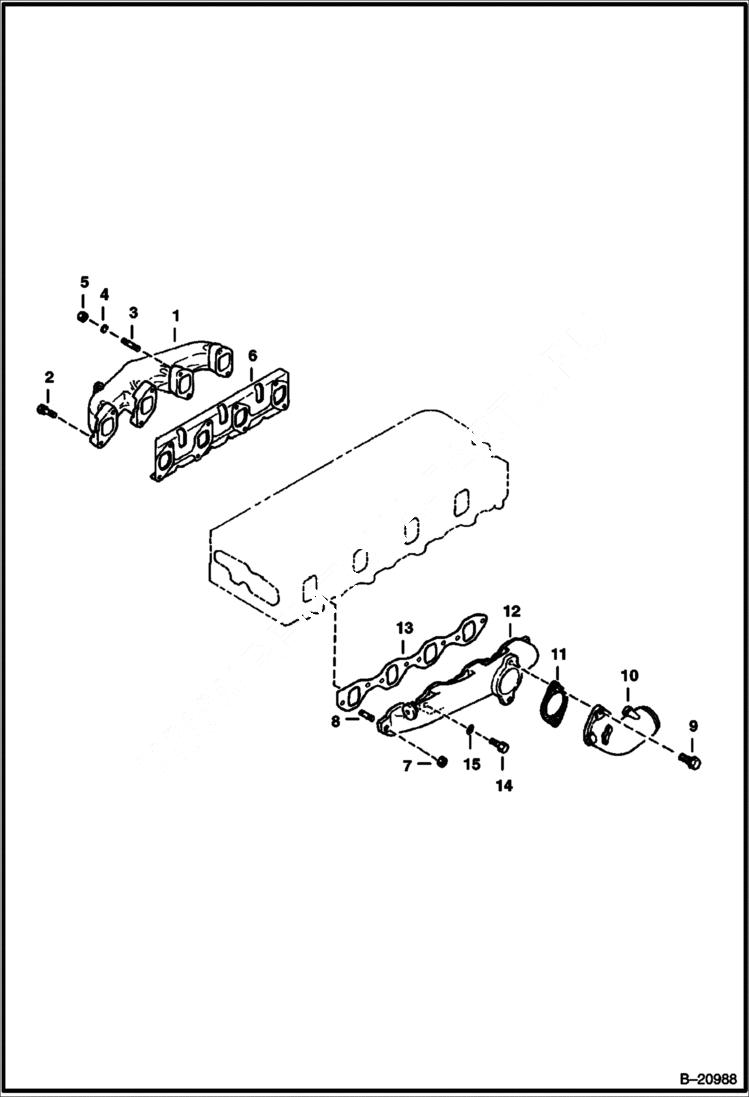 Схема запчастей Bobcat Feller Buncher - MANIFOLDS POWER UNIT