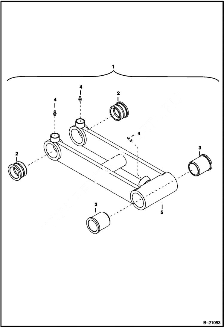 Схема запчастей Bobcat BL570 - LINK WORK EQUIPMENT