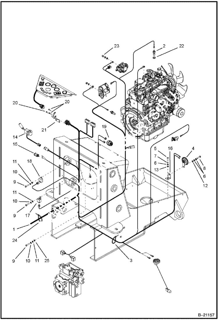 Схема запчастей Bobcat BL470 - ELECTRICAL ELECTRICAL SYSTEM