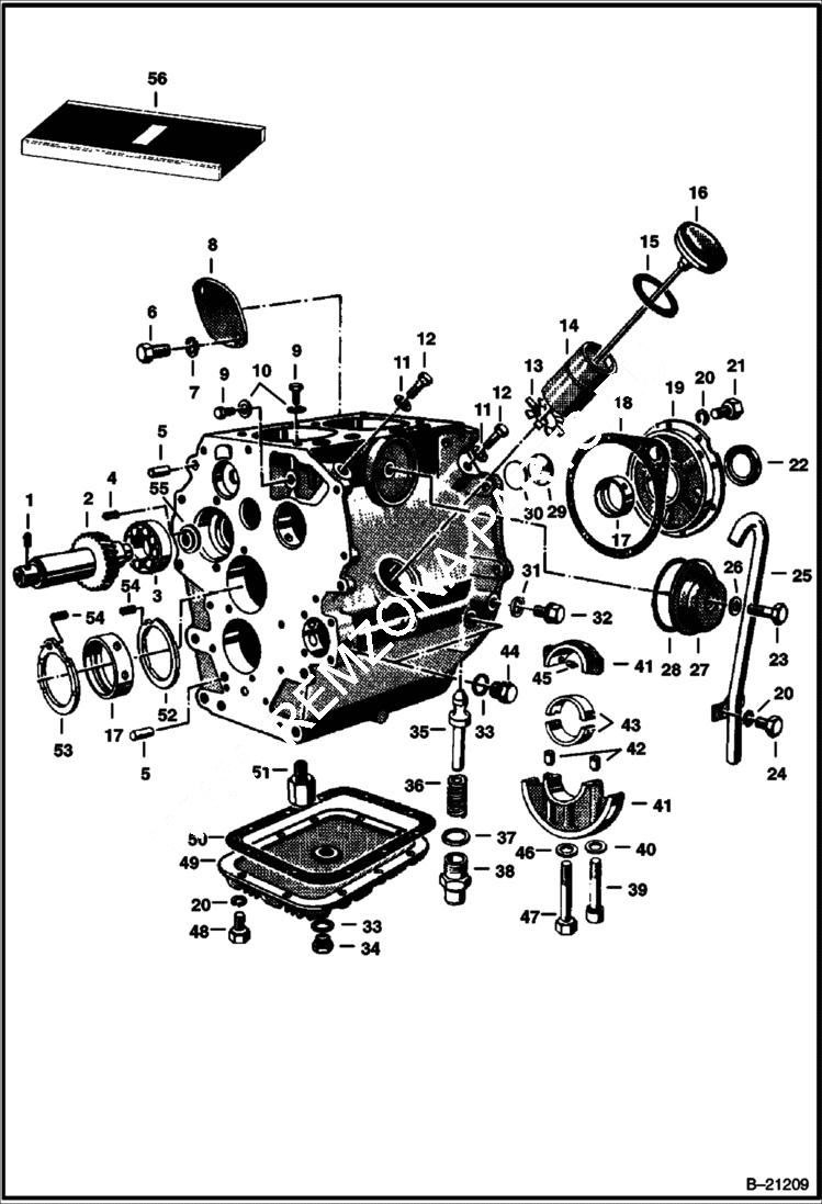 Схема запчастей Bobcat 400s - BLOCK GROUP F2L310 Deutz Diesel POWER UNIT