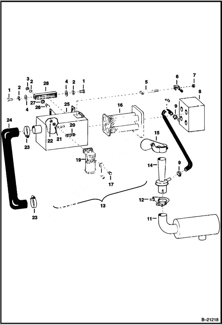 Схема запчастей Bobcat 500s - FARR AIR CLEANER ACCESSORIES & OPTIONS