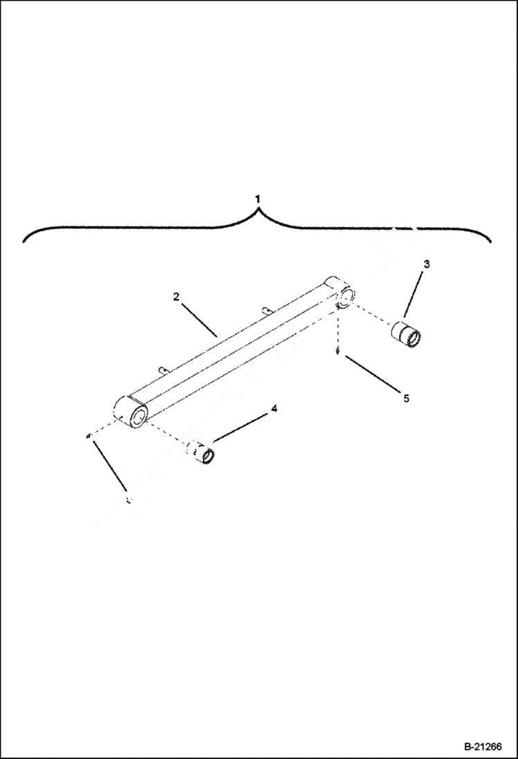 Схема запчастей Bobcat BL570 - LINK MAIN FRAME