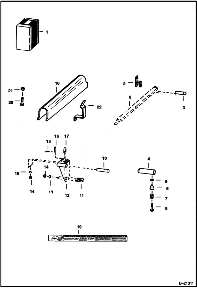 Схема запчастей Bobcat 600s - LIFT ARM STOPS ACCESSORIES & OPTIONS