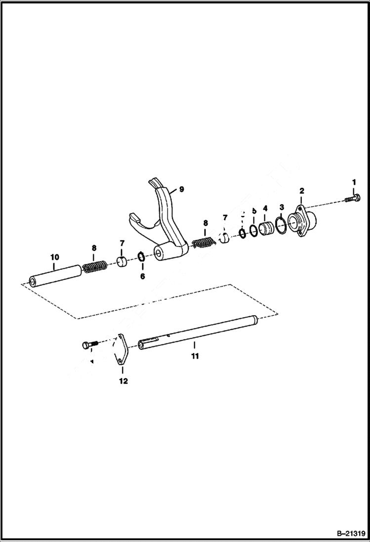 Схема запчастей Bobcat BL575 - REAR AXLE AXLES