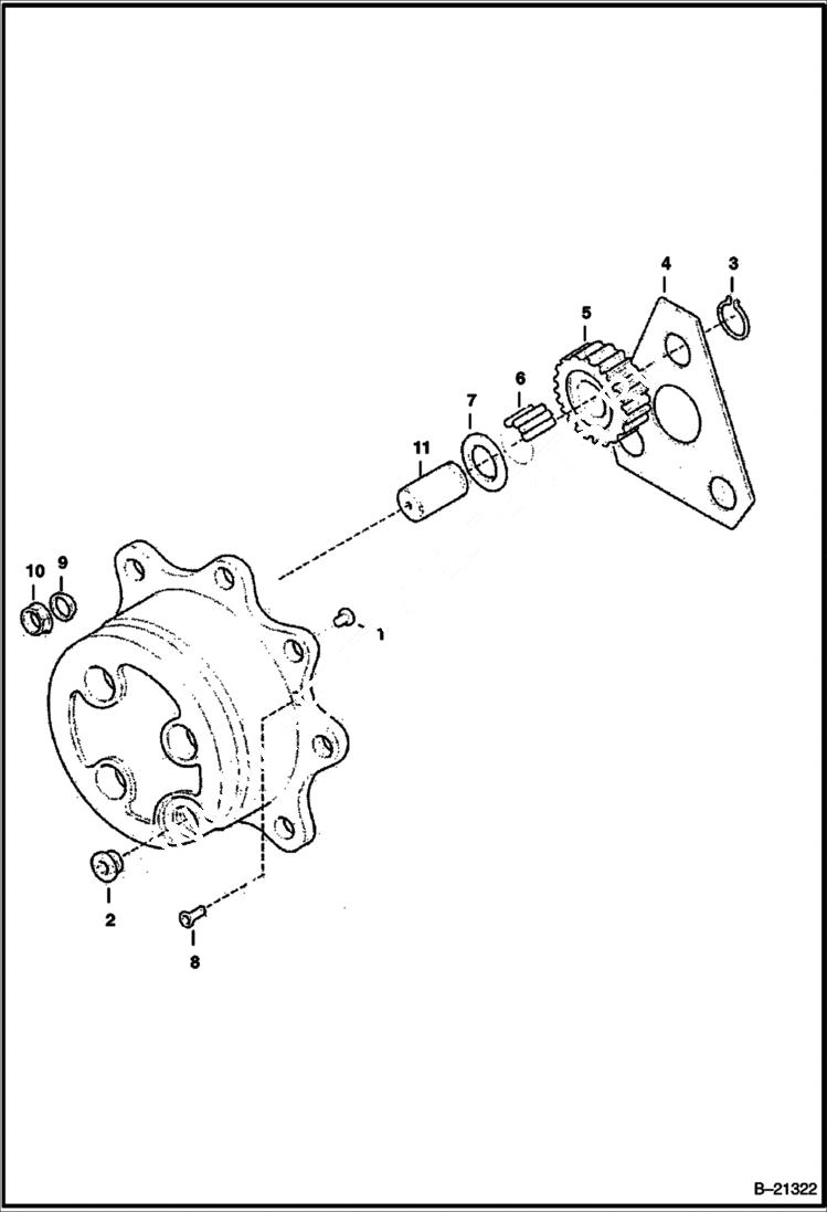 Схема запчастей Bobcat BL570 - REAR AXLE AXLES