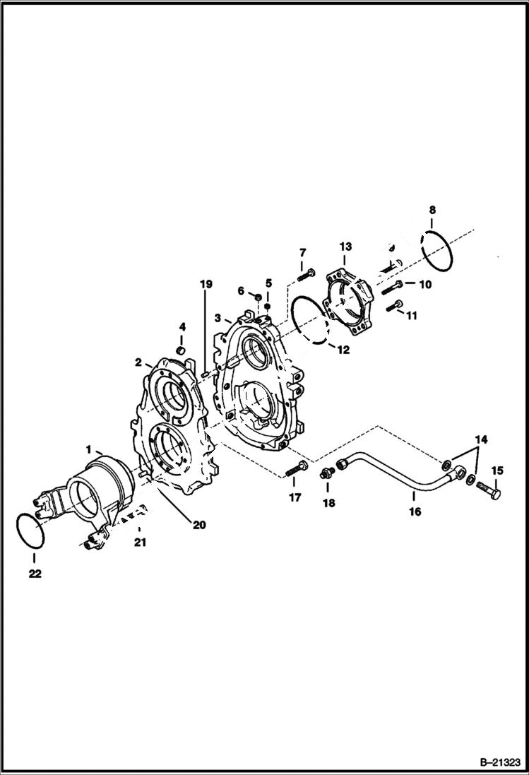 Схема запчастей Bobcat BL570 - REAR AXLE AXLES