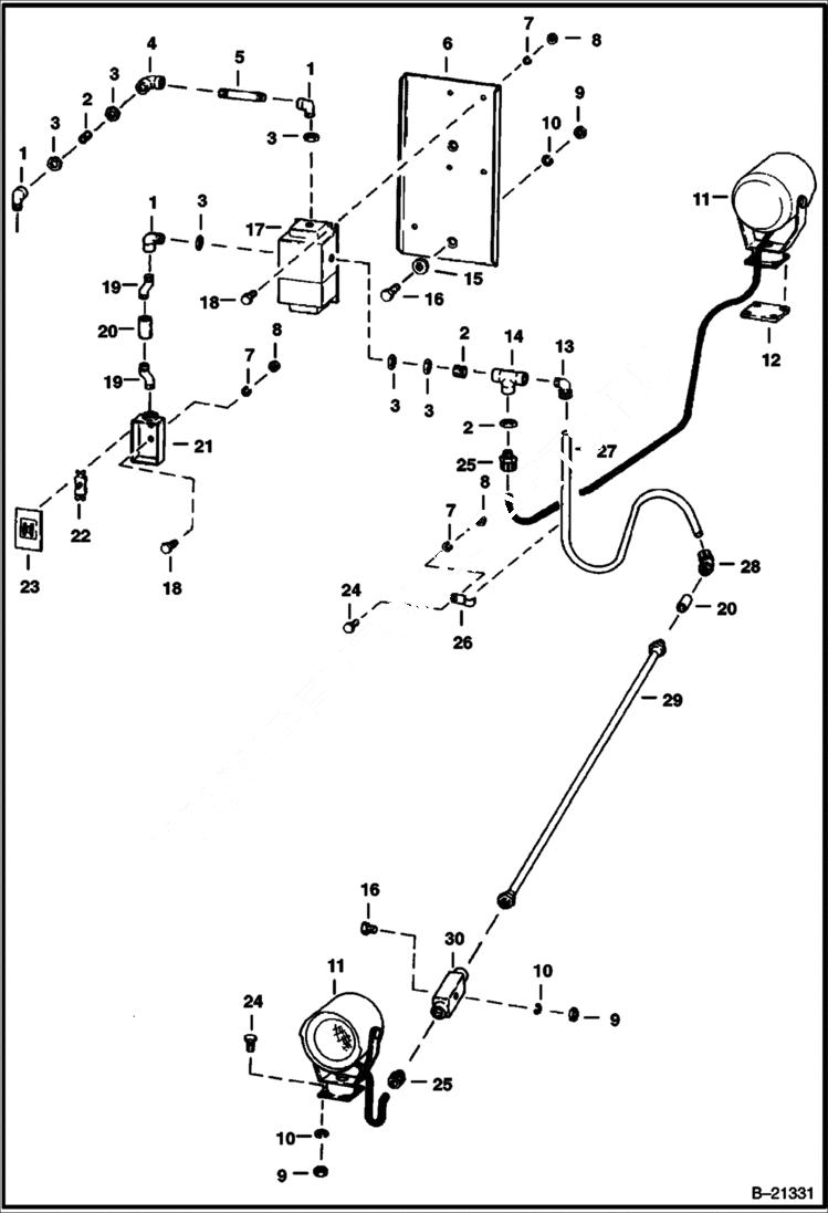 Схема запчастей Bobcat 600s - ELECTRICAL LIGHT SYSTEM Electric Bobcat - 120 Volt ACCESSORIES & OPTIONS