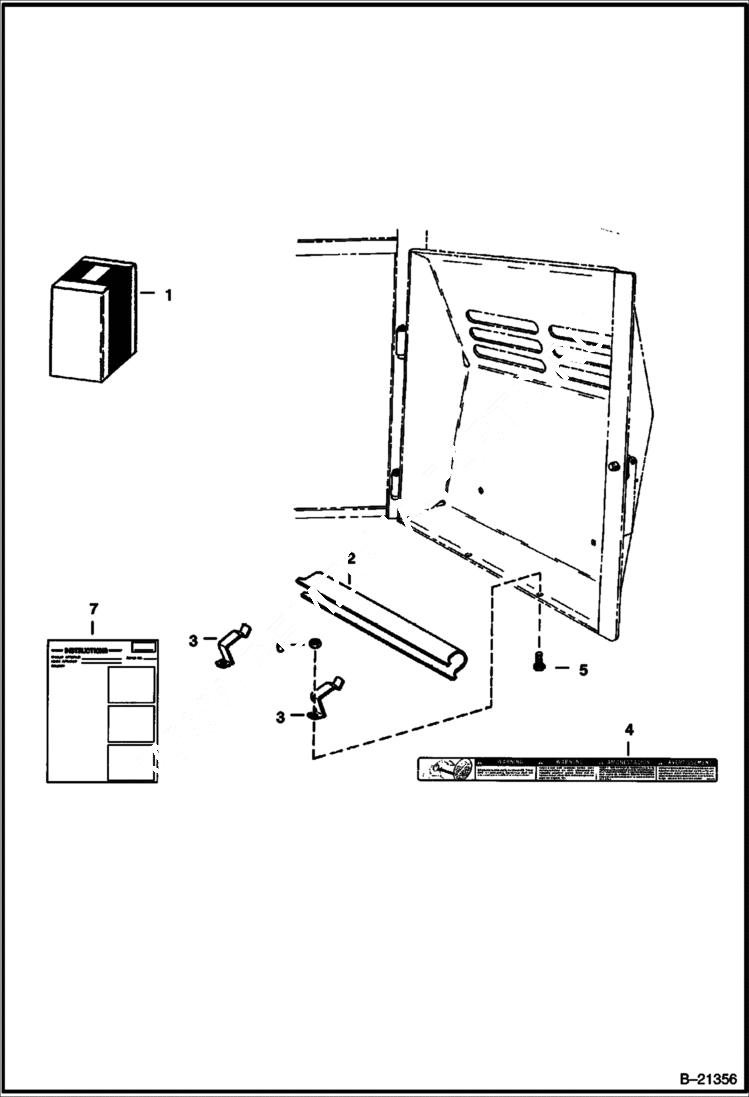 Схема запчастей Bobcat 500s - LIFT ARM STOP ACCESSORIES & OPTIONS