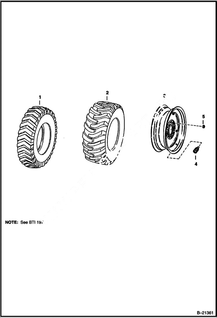 Схема запчастей Bobcat 500s - RIM & TIRES ACCESSORIES & OPTIONS