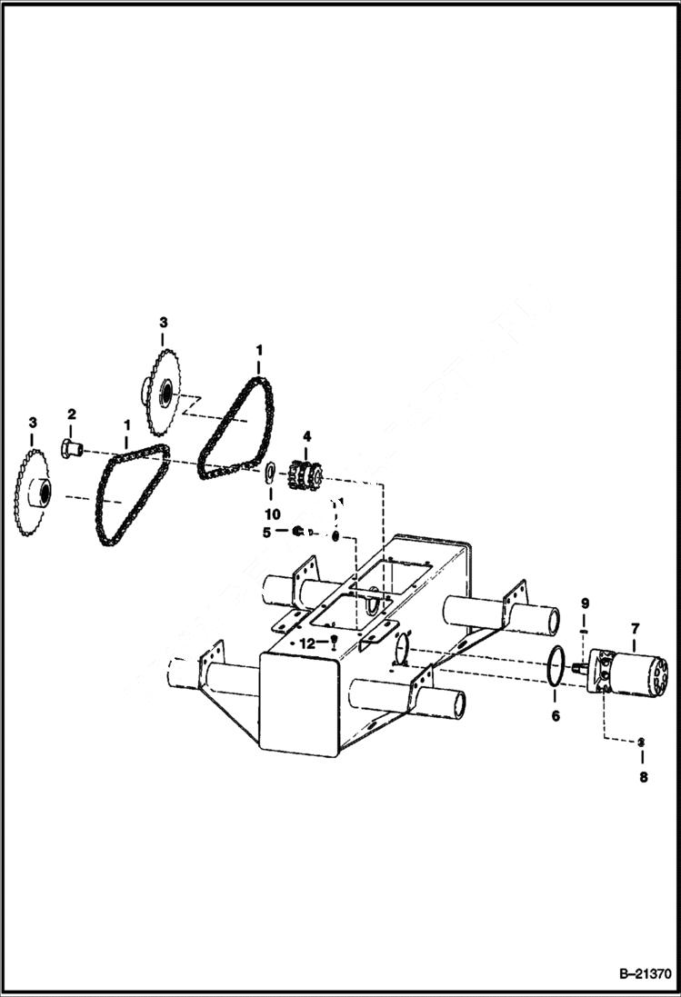 Схема запчастей Bobcat 500s - DRIVE TRAIN DRIVE TRAIN