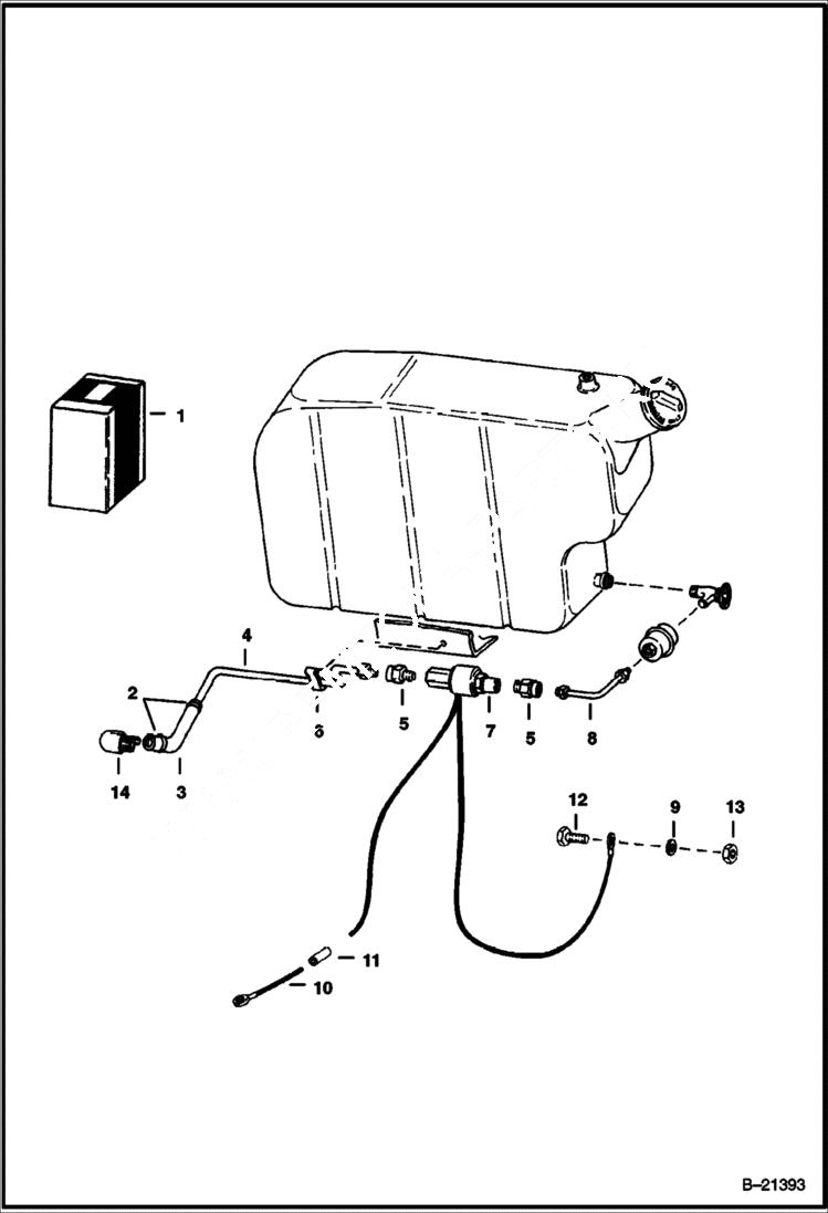 Схема запчастей Bobcat 500s - FUEL SOLENOID ACCESSORIES & OPTIONS