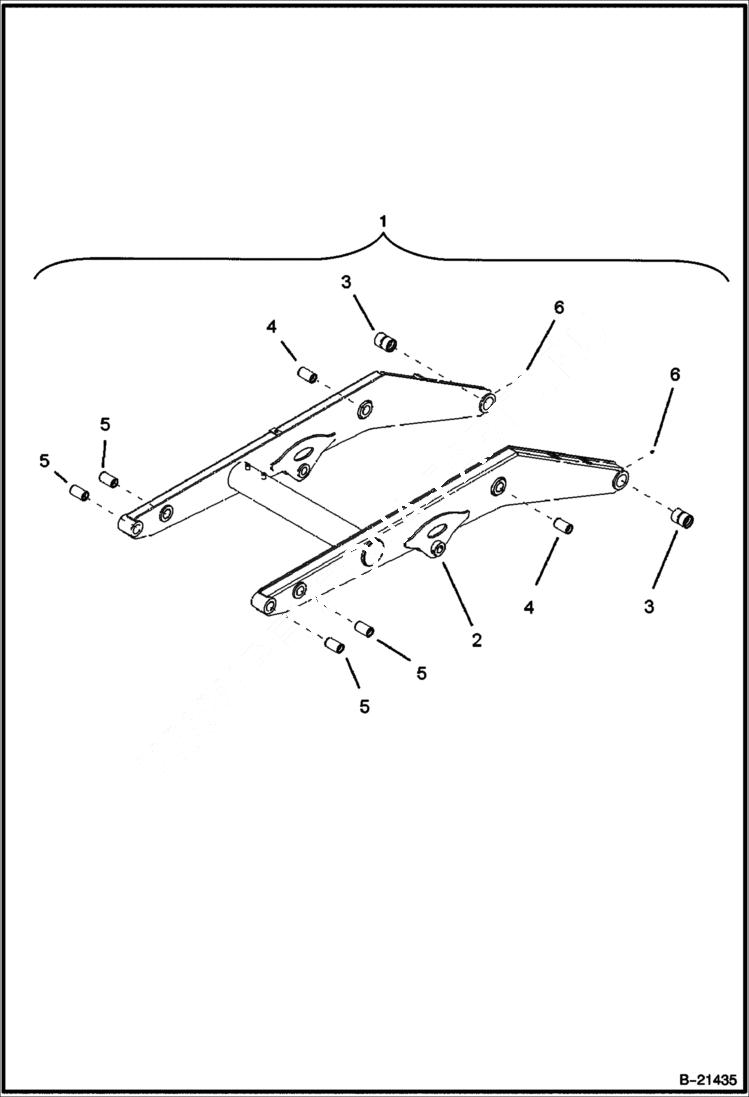 Схема запчастей Bobcat BL475 - LIFT ARM (BL470) 5705 11011 & Below (BL475) 5719 11002 & Below MAIN FRAME