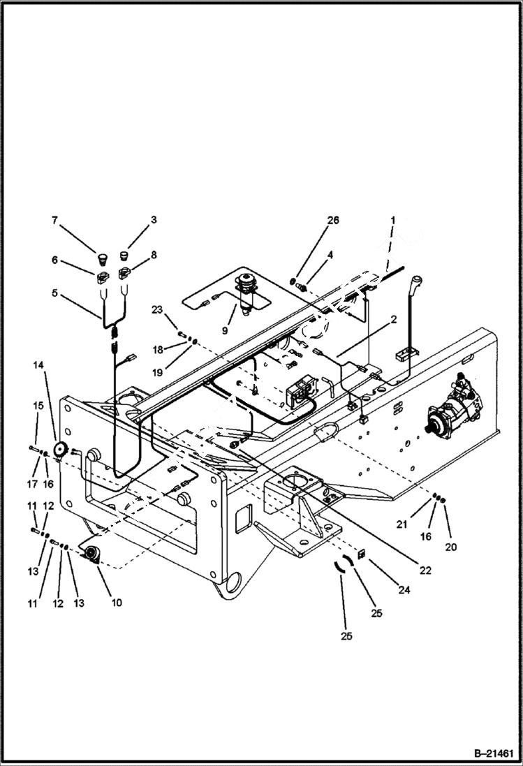 Схема запчастей Bobcat BL570 - ELECTRICAL ELECTRICAL SYSTEM