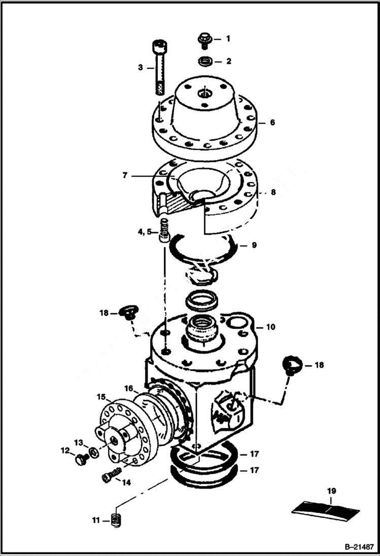 Схема запчастей Bobcat 442 - BREAKER B1400 ACCESSORIES & OPTIONS