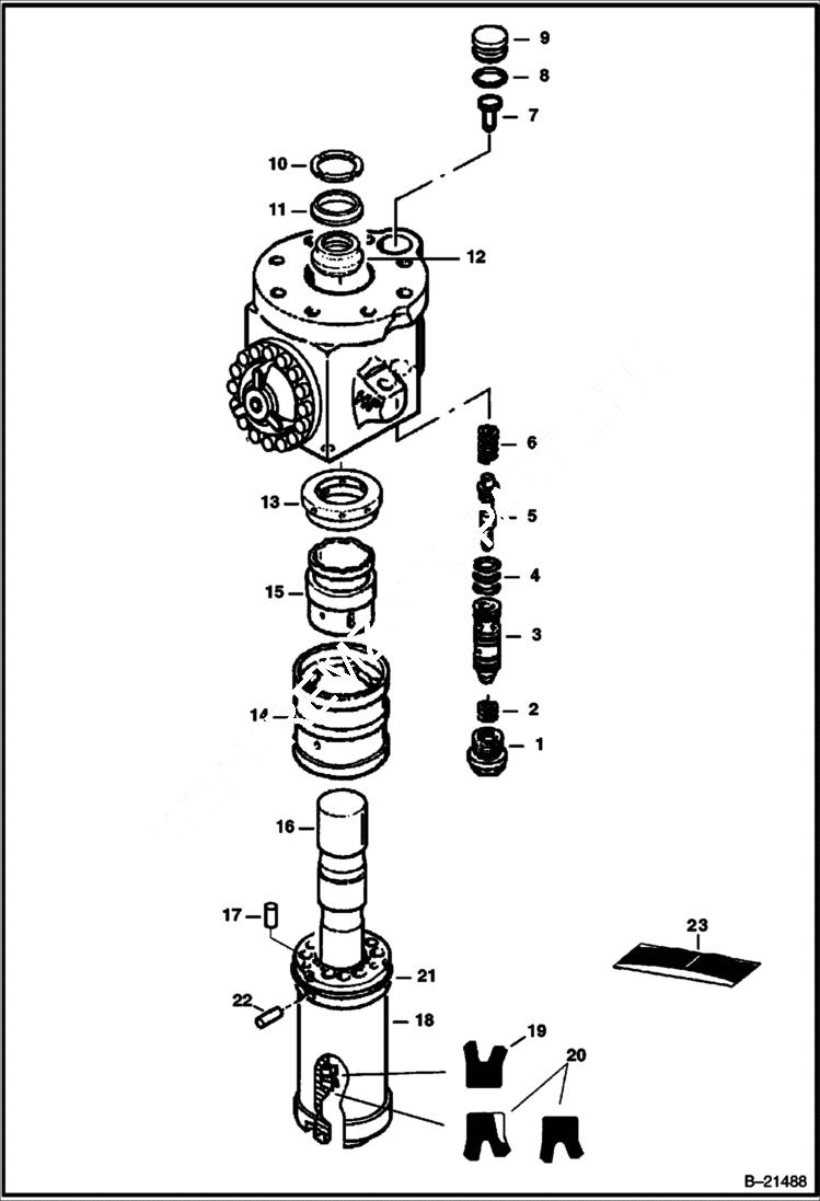 Схема запчастей Bobcat 442 - BREAKER B1400 ACCESSORIES & OPTIONS