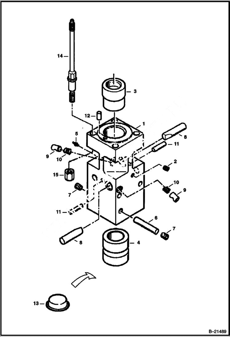 Схема запчастей Bobcat 442 - BREAKER B1400 ACCESSORIES & OPTIONS