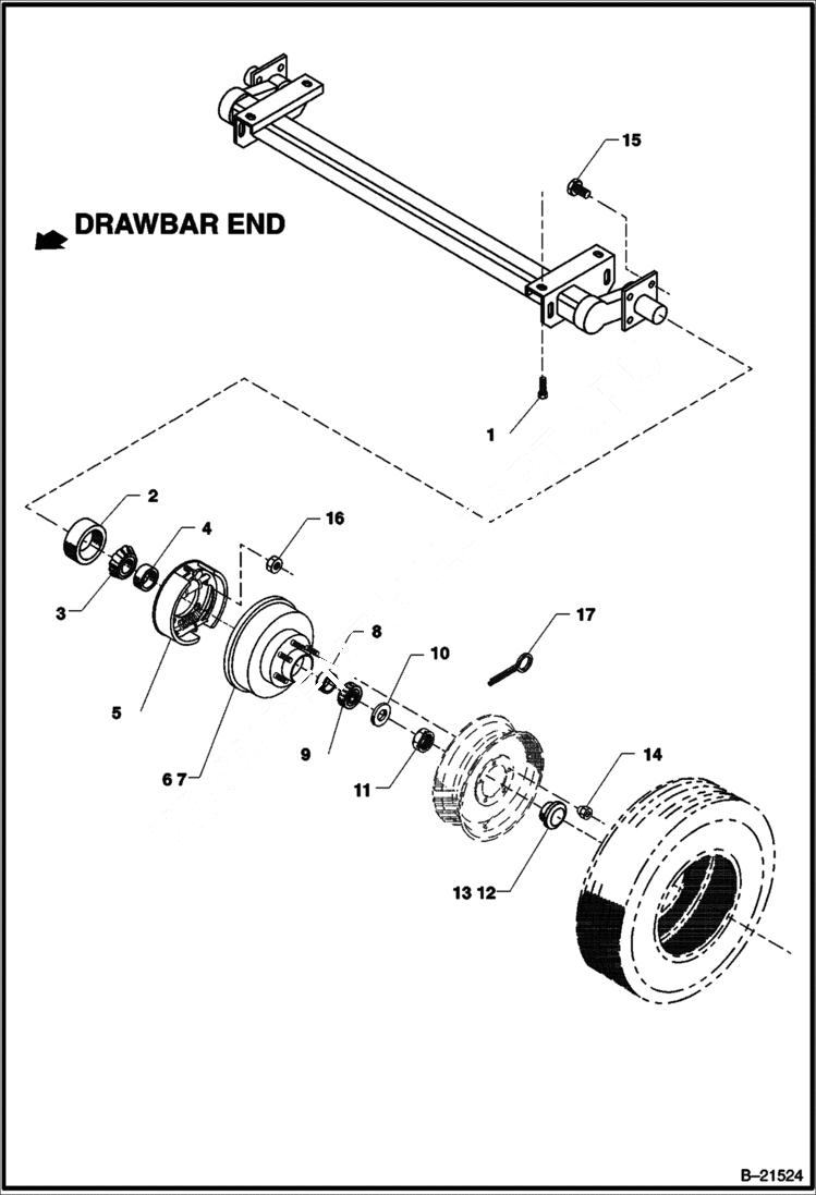 Схема запчастей Bobcat BAP185 - ELEC BRAKE AXLE ACCESSORIES & OPTIONS