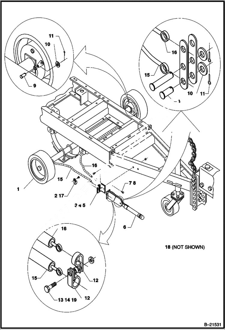 Схема запчастей Bobcat BAP185 - ELECTRIC BRAKE W/ PARK ACCESSORIES & OPTIONS