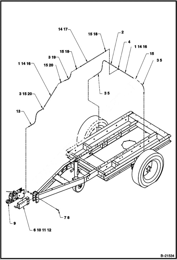 Схема запчастей Bobcat BAP185 - HYDRAULIC BRAKE ACCESSORIES & OPTIONS