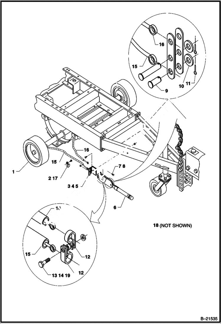 Схема запчастей Bobcat BAP185 - HYD BRAKE WITH PARK ACCESSORIES & OPTIONS