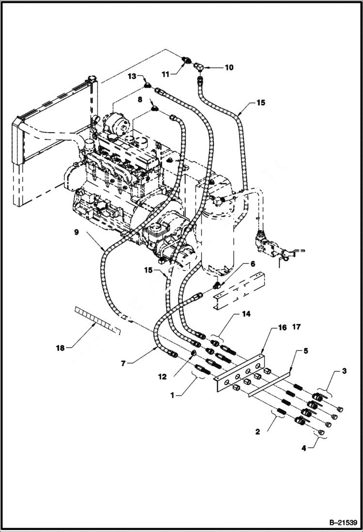 Схема запчастей Bobcat BAP185 - CENTERAL DRAIN ACCESSORIES & OPTIONS